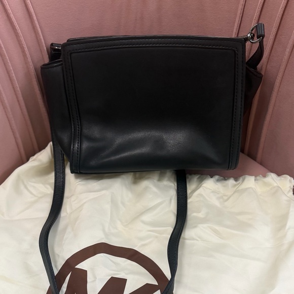 Michael Kors Black Studded Leather Crossbody - Picture 2 of 4